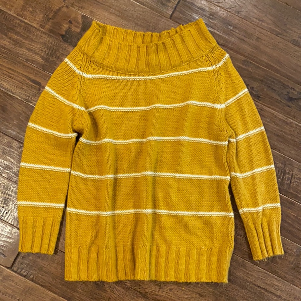 Mustard Stripe Tunic Sweater